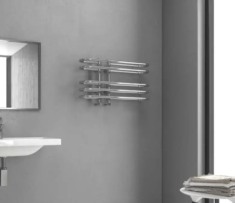 Radiatore Scaldasalviette Cromato Design Moderno - 70x40