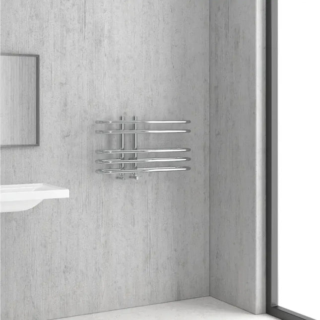 Radiatore Scaldasalviette Cromato Design Moderno - 70x40
