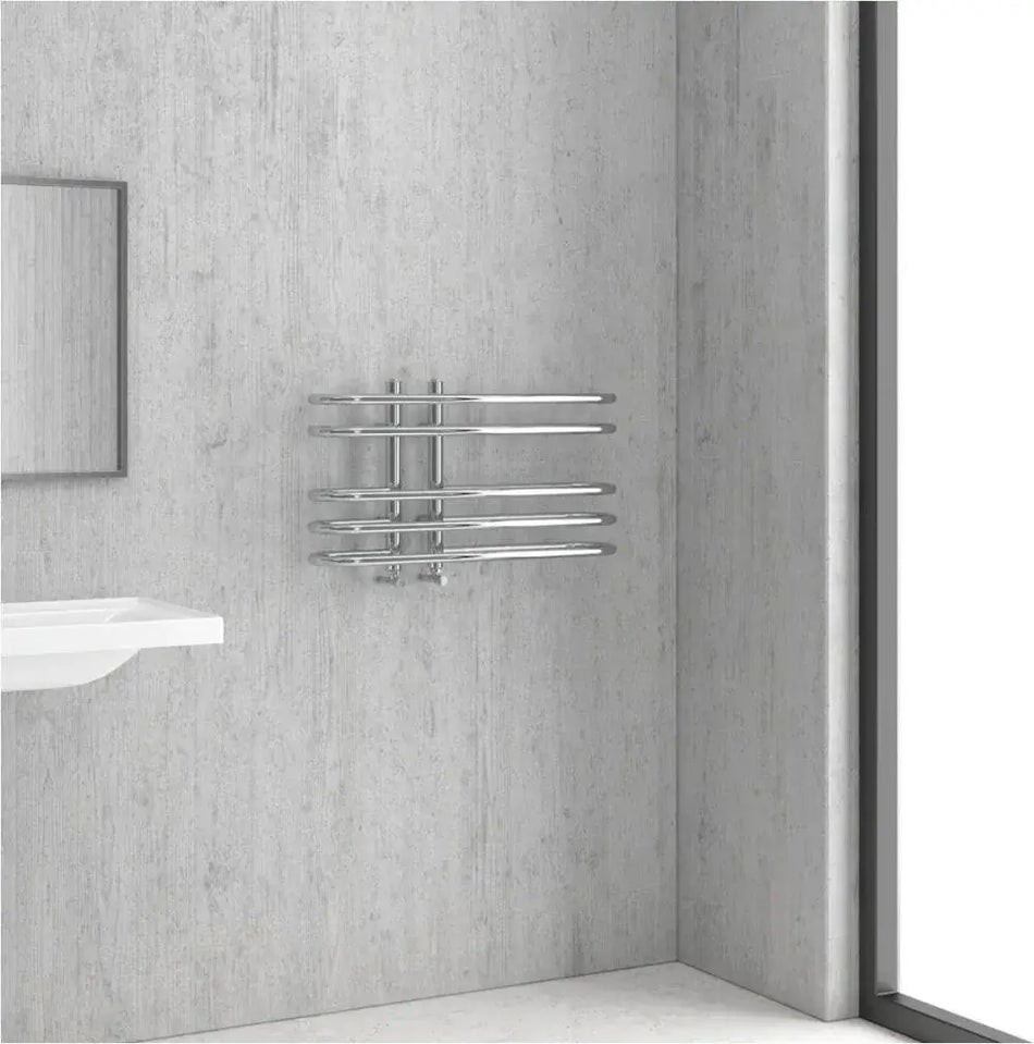 Radiatore Scaldasalviette Cromato Design Moderno - 70x40