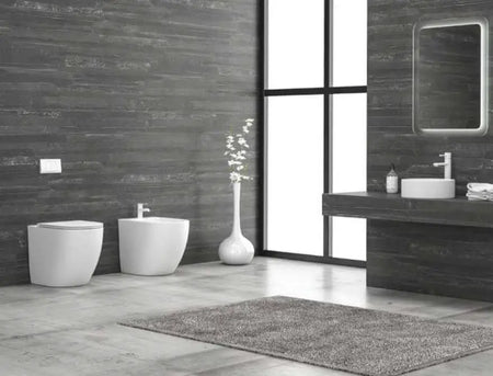 Sanitari Moderni Filo Muro Bianco Opaco - MILOS A terra