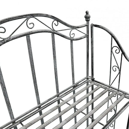 Scaffale Da Terra Stile Provenzale Ferro Bianco Intagliato 3 Ripiani