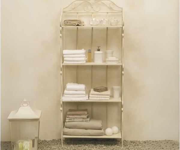 Etagere in ferro bianco 58X29H116