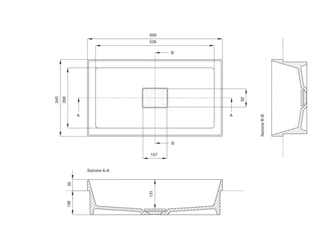 Composizione Bagno Sospesa 90cm Cassetto Singolo - Solmira