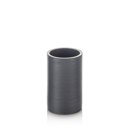 Set Completo Accessori Bagno Colore Grigio e Bambù