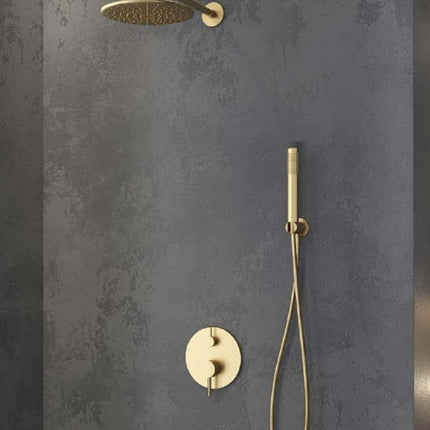 Set Doccia Completo Da Incasso Color Oro