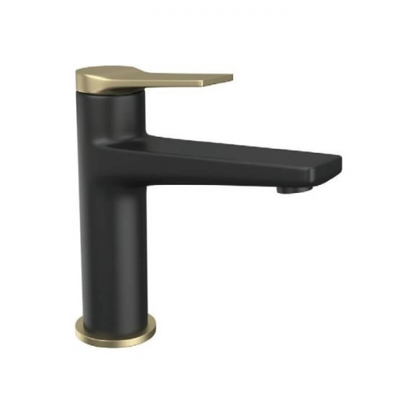 Set Rubinetteria Lavabo e Bidet Colore Nero Opaco e Bronze