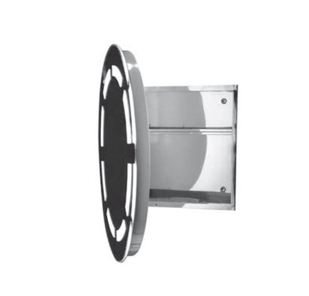 Specchiera Rotonda Per Bagno Con Luce Led E Armadio Contenitore