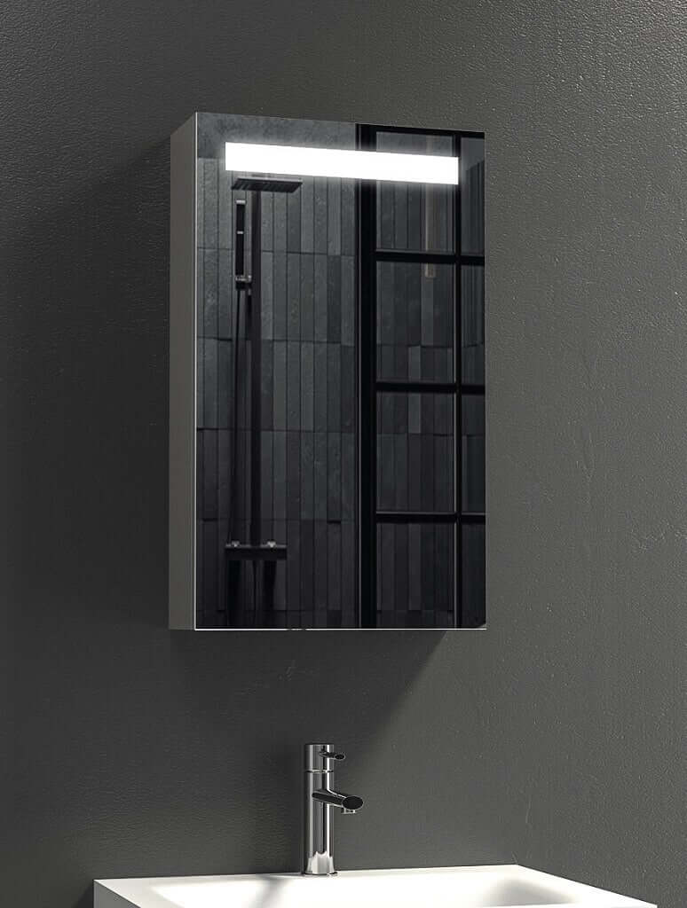 Specchio Contenitore Bagno Con Luce Led Nascosta
