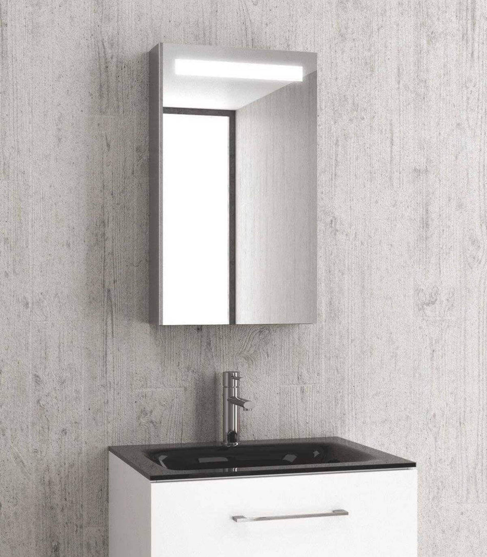 Specchio Contenitore Bagno Con Luce Led Nascosta