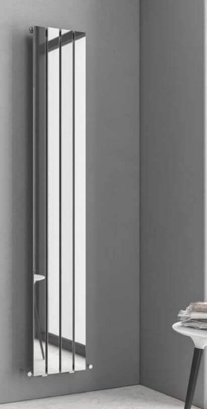 Termoarredo Radiatore Design Verticale Finitura Cromata - 180x31