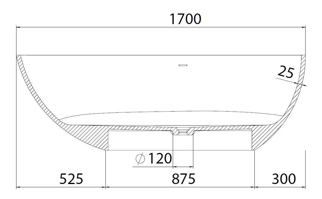 Vasca Freestanding Ovale Design Moderno