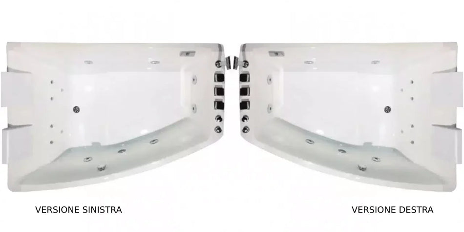Vasca idromassaggio angolare 170x120 - Dreampool 1 Sinistra