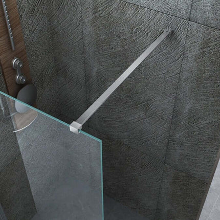 Parete Doccia Walk-In Trasparente 8mm H195cm