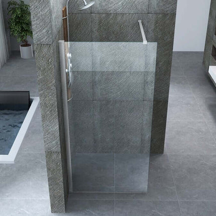 Parete Doccia Walk-In Trasparente 8mm H195cm
