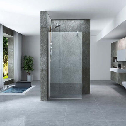 Parete Doccia Walk-In Trasparente 8mm H195cm