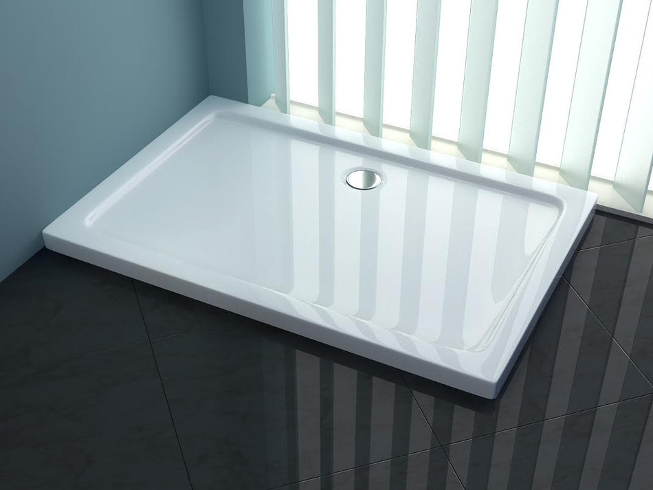 Piatto Doccia Moderno Rettangolare In ABS Ultraflat 5cm - Shopbagno.it