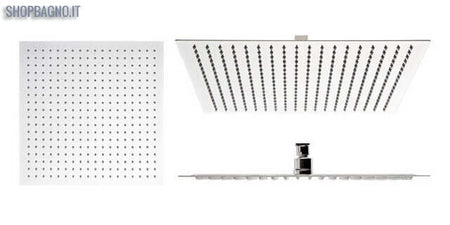 Soffione Doccia Quadrato cm 20x20 Ultraflat Cromato