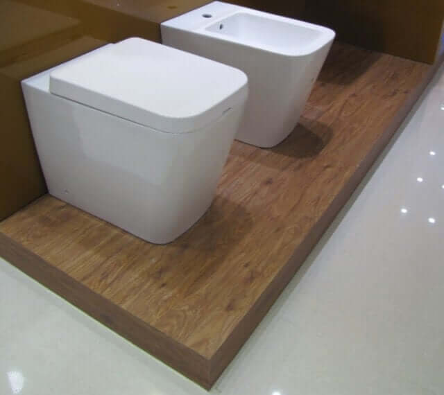 Coppia Sanitari Design Rettangolare Sospesi / A Terra Filo Muro - Shopbagno.it