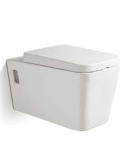 Coppia Sanitari Design Rettangolare Sospesi / A Terra Filo Muro - Shopbagno.it
