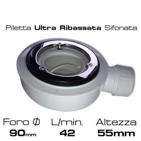 Piatto Doccia Semicircolare Mineral Marmo Bianco Spessore 2,8cm - Shopbagno.it