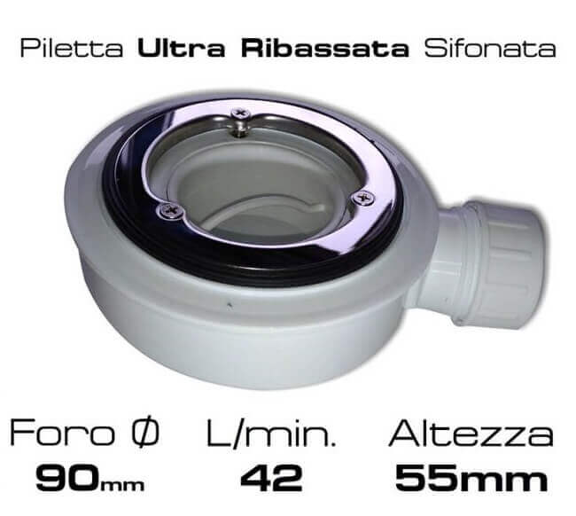 Piatto Doccia Solidstone Pietra Mineral Marmo Bianco H2.8cm - Shopbagno.it