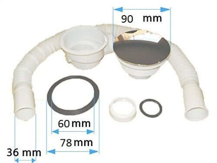 Piatto Doccia Moderno Rettangolare In ABS Ultraflat 5cm