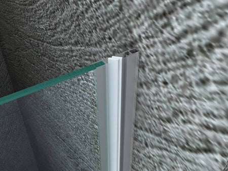 Porta A Libro Per Doccia A Nicchia 8mm Trasparente H195 - Cancer
